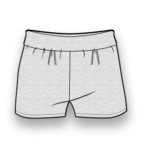 Moldes de confeccion para NENAS Pantalones Short deportivo 7868